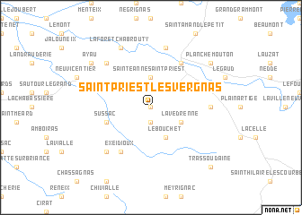 map of Saint-Priest-les-Vergnas