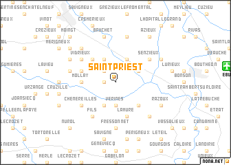 map of Saint-Priest