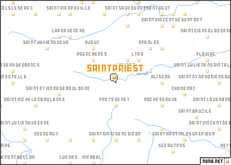 map of Saint-Priest