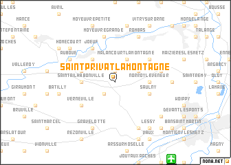 map of Saint-Privat-la-Montagne