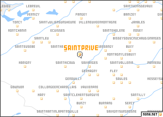 map of Saint-Privé