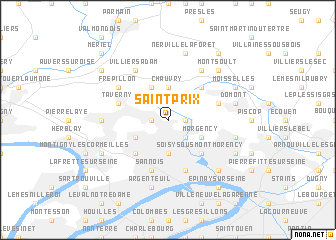 map of Saint-Prix