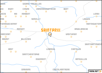 map of Saint-Prix