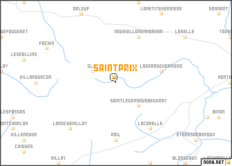 map of Saint-Prix