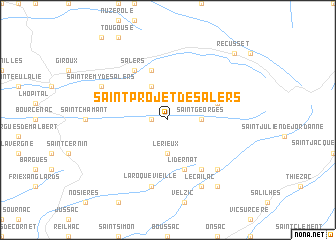 map of Saint-Projet-de-Salers
