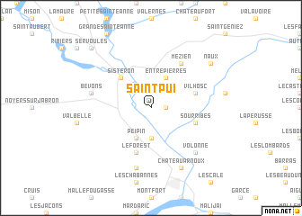 map of Saint-Pui