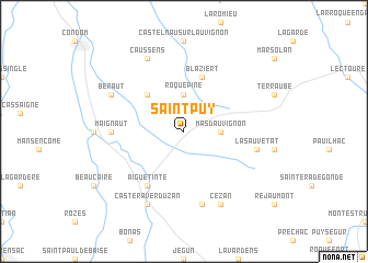 map of Saint-Puy