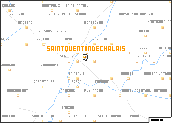 map of Saint-Quentin-de-Chalais