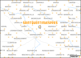 map of Saint-Quentin-des-Prés