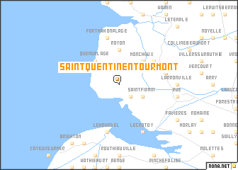 map of Saint-Quentin-en-Tourmont