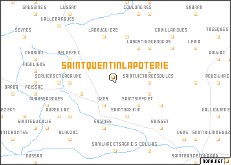 map of Saint-Quentin-la-Poterie