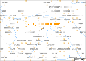 map of Saint-Quentin-la-Tour