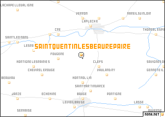 map of Saint-Quentin-lès-Beaurepaire