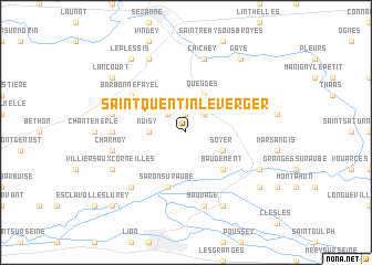 map of Saint-Quentin-le-Verger