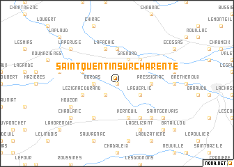 map of Saint-Quentin-sur-Charente