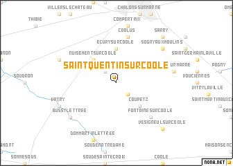 map of Saint-Quentin-sur-Coole