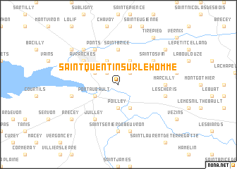 map of Saint-Quentin-sur-le-Homme