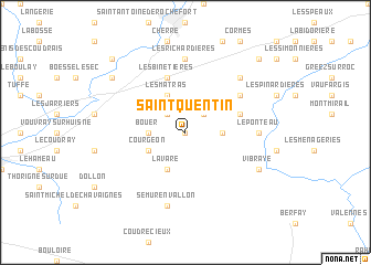 map of Saint-Quentin