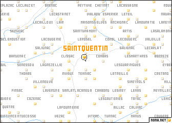 map of Saint-Quentin