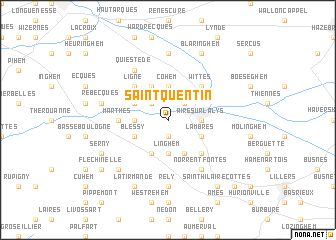 map of Saint-Quentin