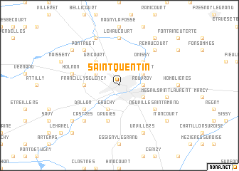 map of Saint-Quentin