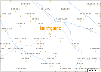 map of Saint-Quirc