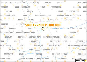 map of Saint-Rambert-dʼAlbon