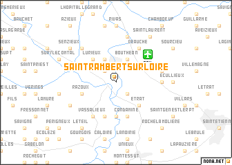 map of Saint-Rambert-sur-Loire