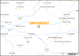 map of Saint-Régent