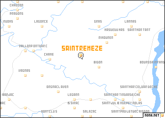map of Saint-Remèze