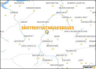 map of Saint-Rémy-de-Chaudes-Aigues
