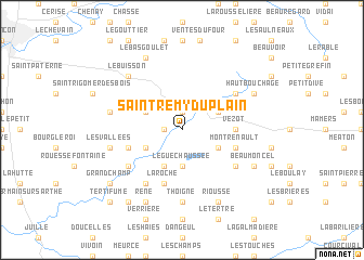 map of Saint-Rémy-du-plain