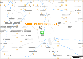 map of Saint-Rémy-en-Rollat