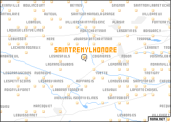 map of Saint-Rémy-lʼHonoré