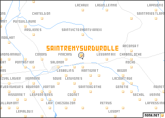 map of Saint-Rémy-sur-Durolle