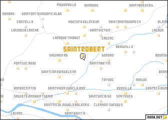 map of Saint-Robert