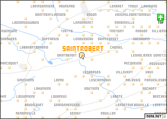 map of Saint-Robert
