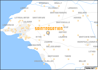 map of Saint-Rogatien