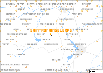 map of Saint-Romain-de-Lerps