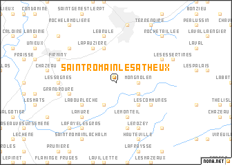 map of Saint-Romain-les-Atheux