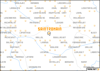 map of Saint-Romain