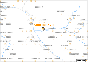 map of Saint-Roman