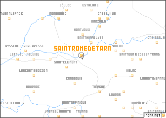 map of Saint-Rome-de-Tarn