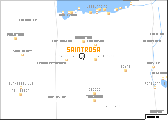 map of Saint Rosa