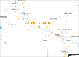 map of Saint Rose Plantation