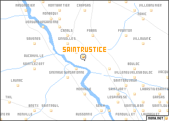 map of Saint-Rustice