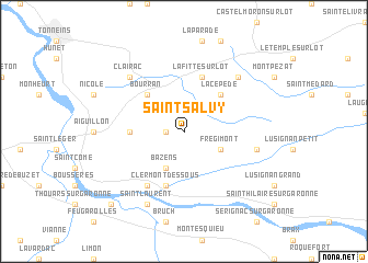 map of Saint-Salvy