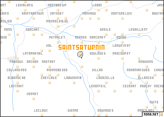 map of Saint-Saturnin