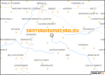 map of Saint-Sauveur-de-Chaulieu