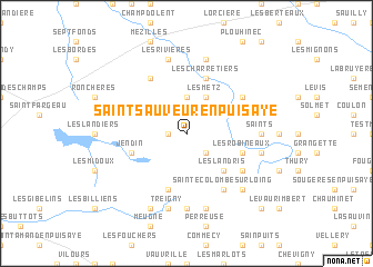 map of Saint-Sauveur-en-Puisaye